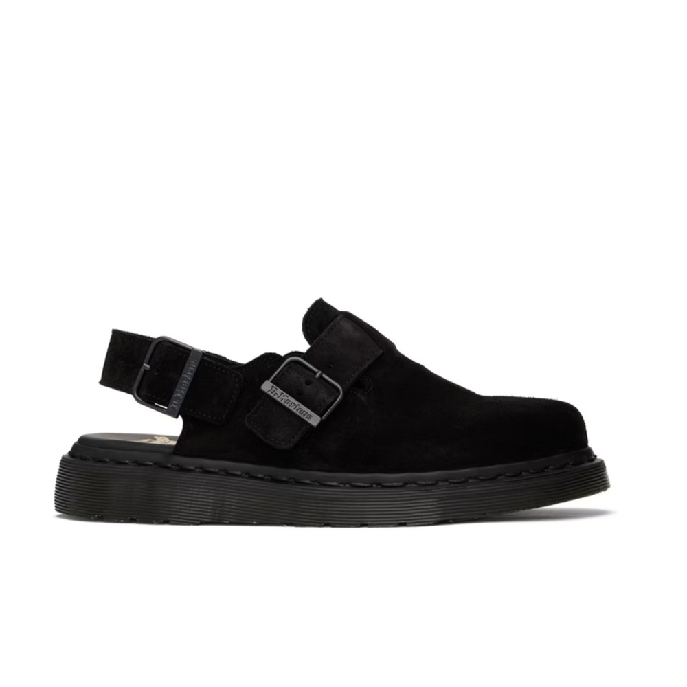 Dr. Martens Black Jorge Suede Slingback Loafers Size 11 NWT